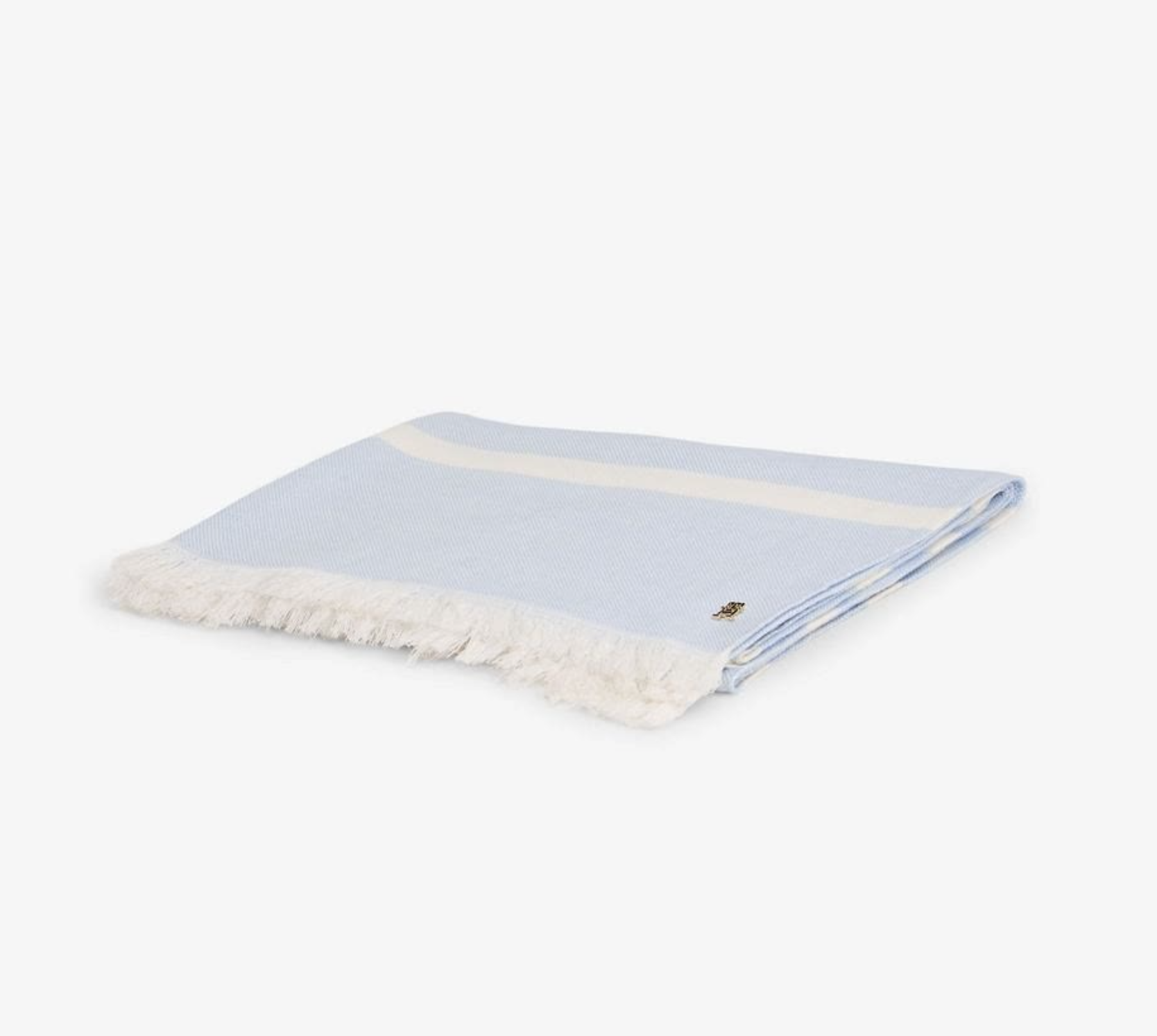 Tommy Hilfiger Striped Cotton Linen Blend Scarf  