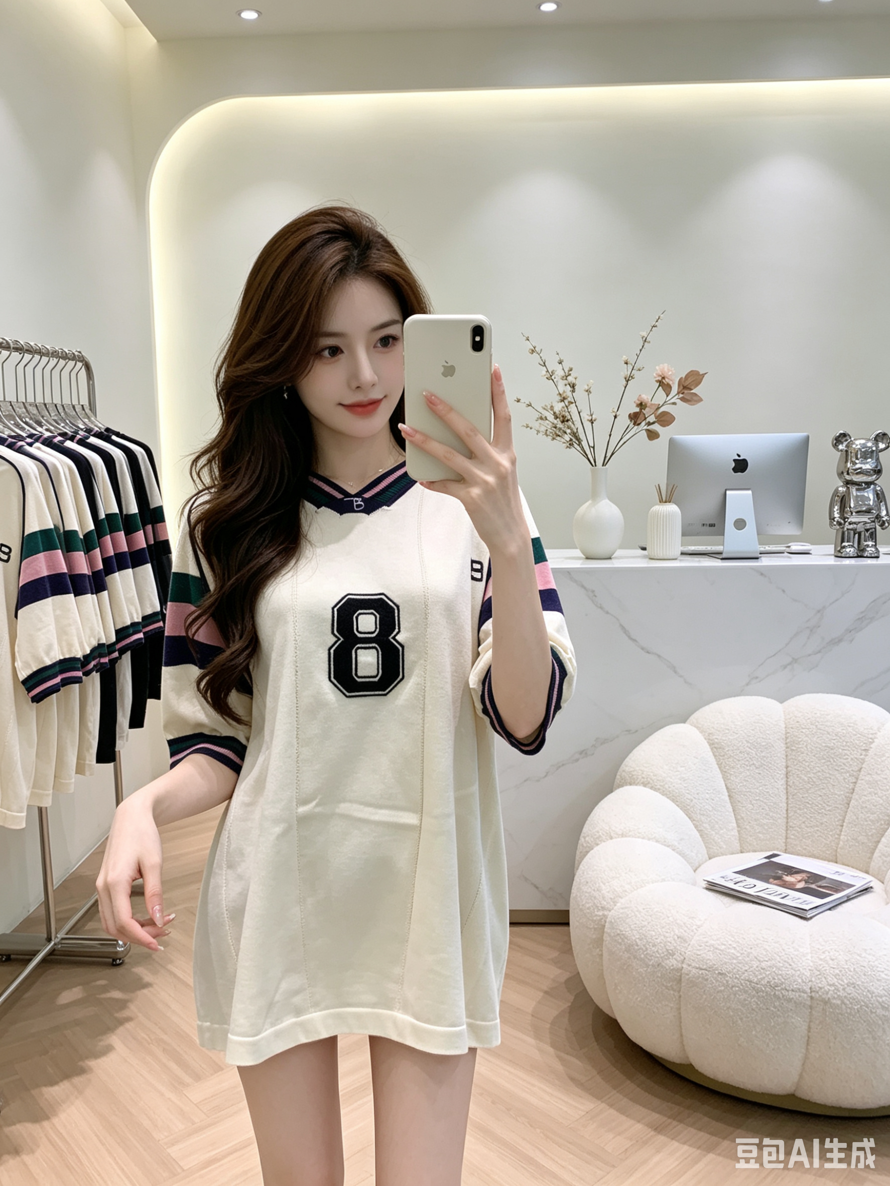 4622 松弛感拼色上衣｜Loose Color Splice Blouse 