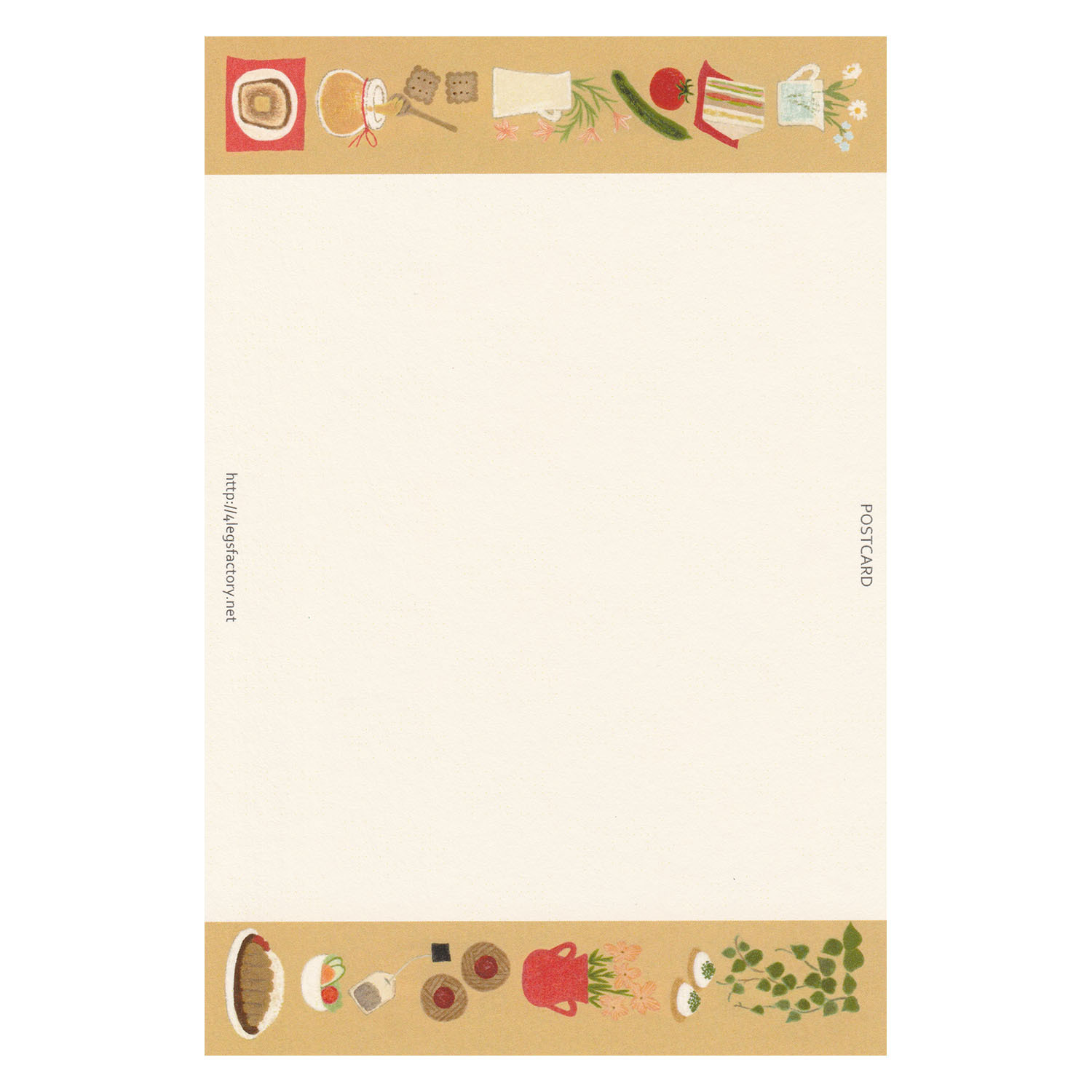 4legs - 明信片 (淺啡色咖啡師貓咪款)