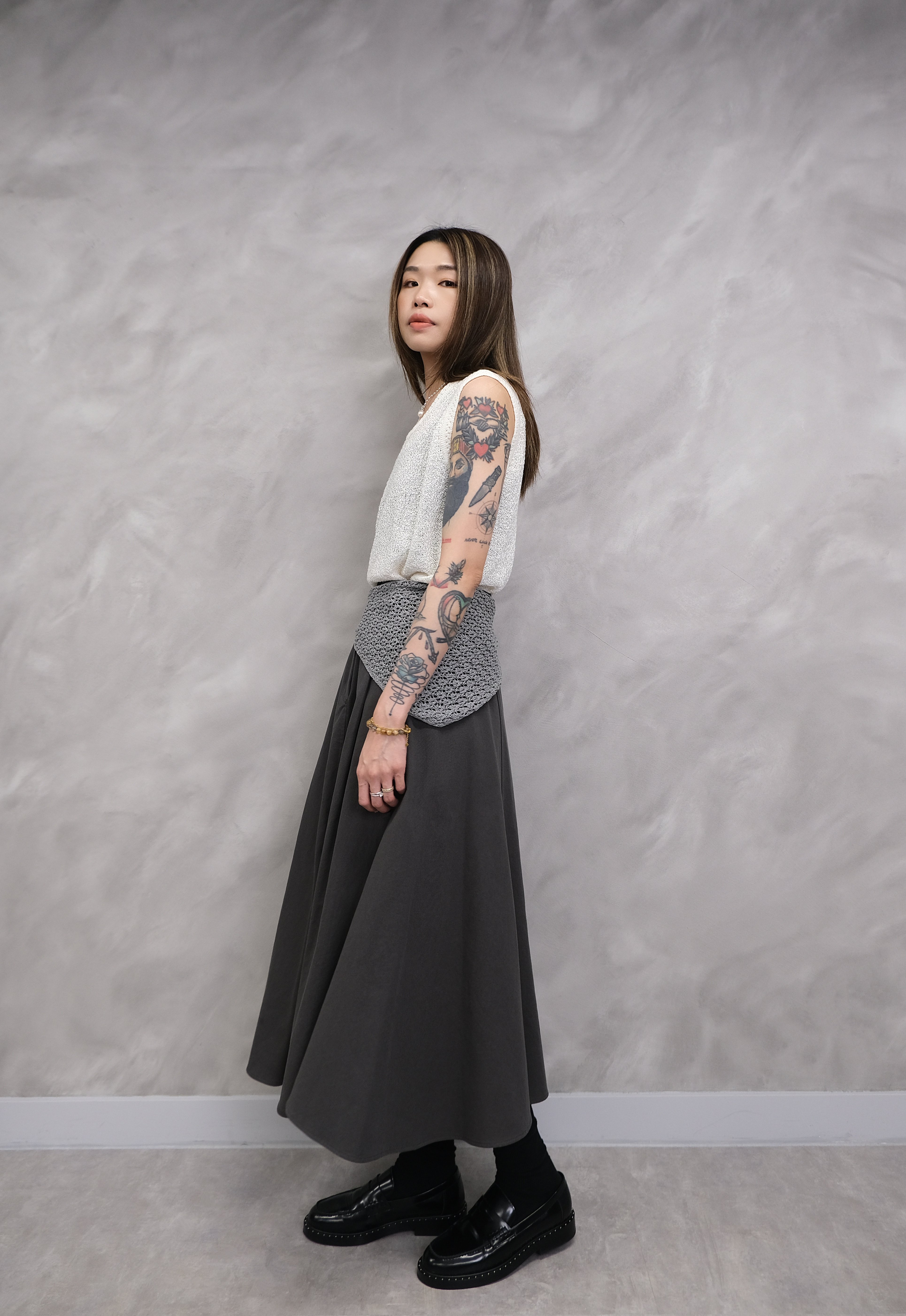 Casual full skirt #sk40