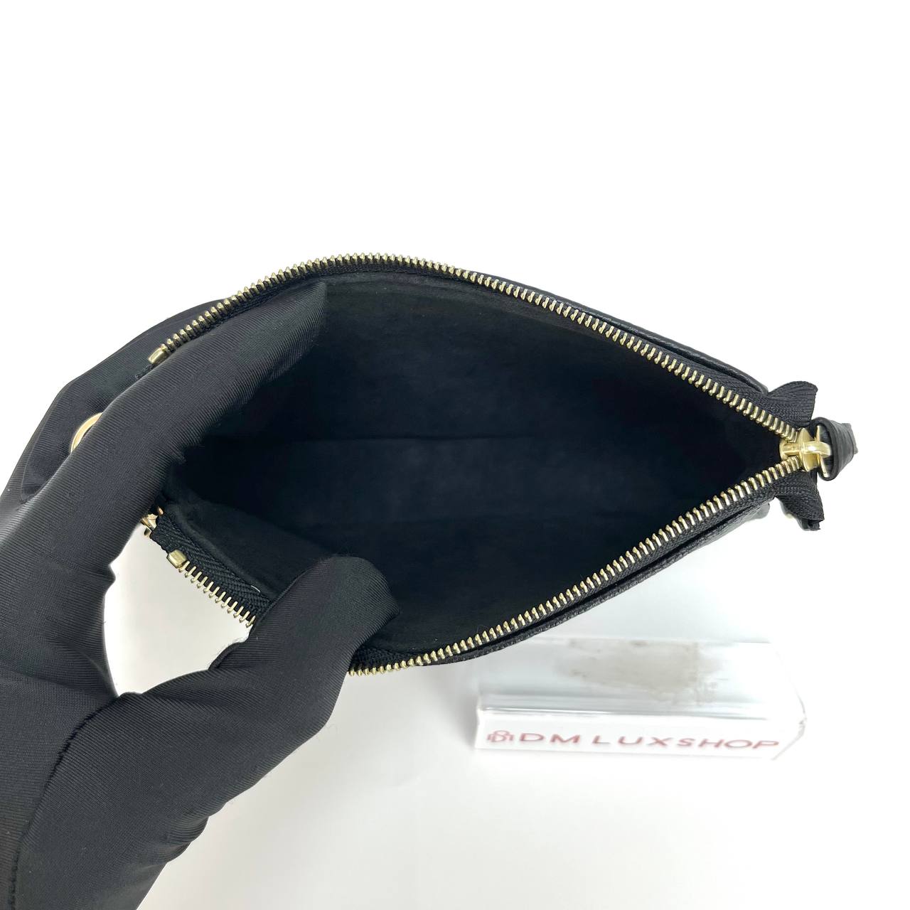 LV Bicolour Mini Pochette Accessoires Black GHW