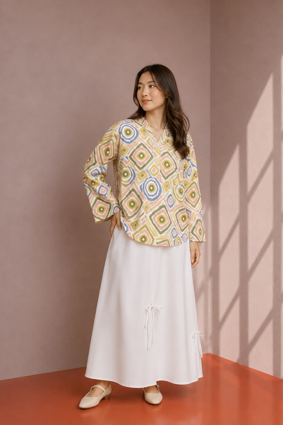 LINEN TOP - Candy Skies
