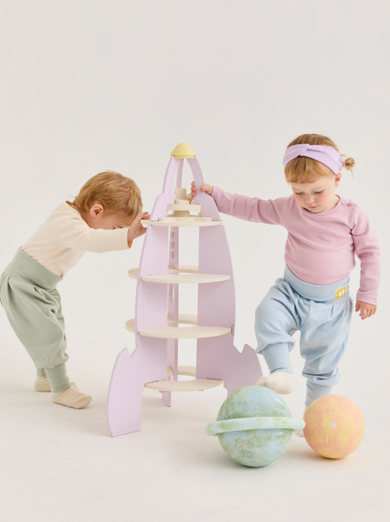 🌸預訂 韓國直送🌸🇰🇷Milk Baby兩色小熊標籤長袖包腹家居服上下套裝