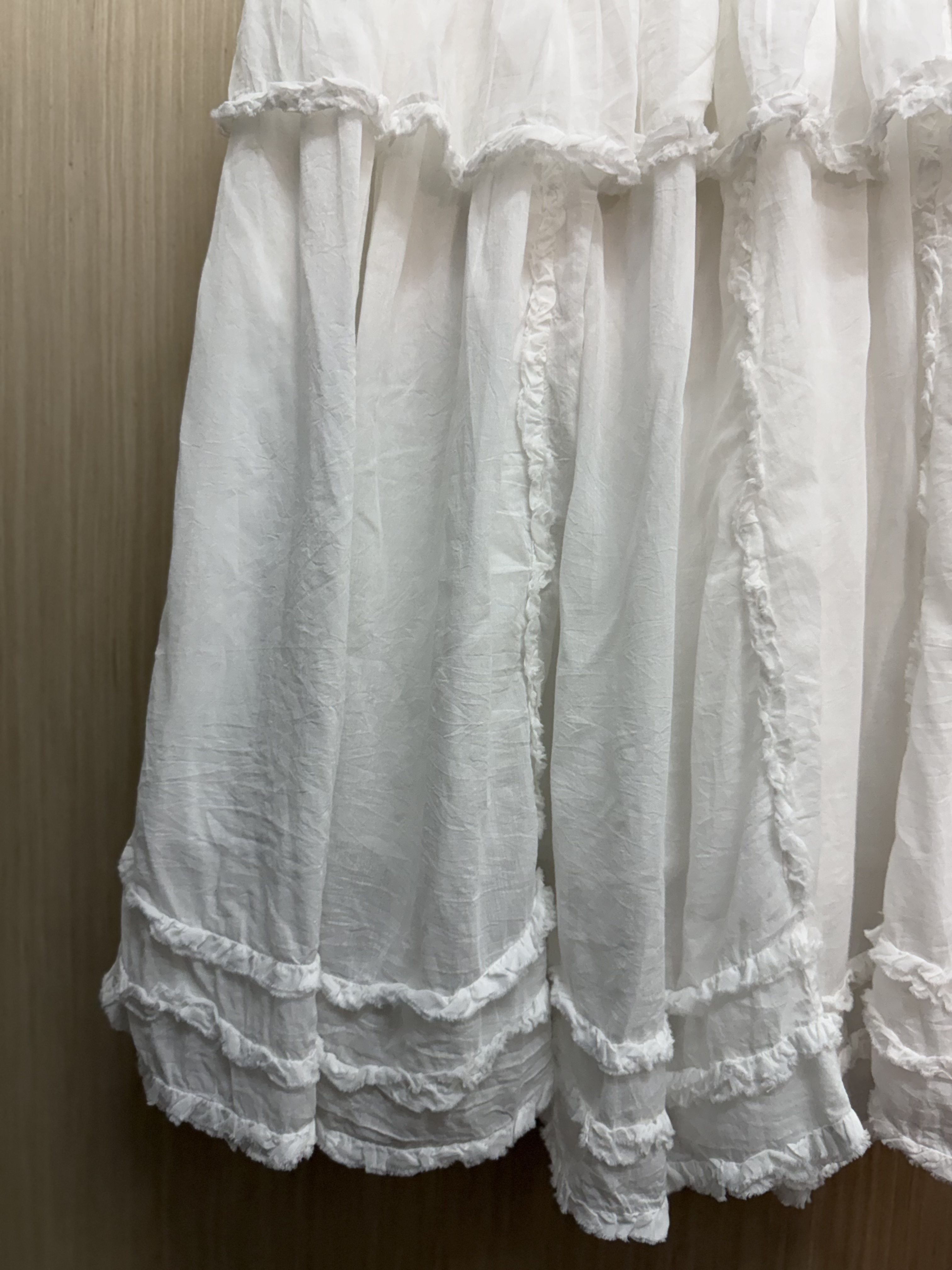 𝐫𝐮𝐟𝐟𝐥𝐞披口邊傘裙