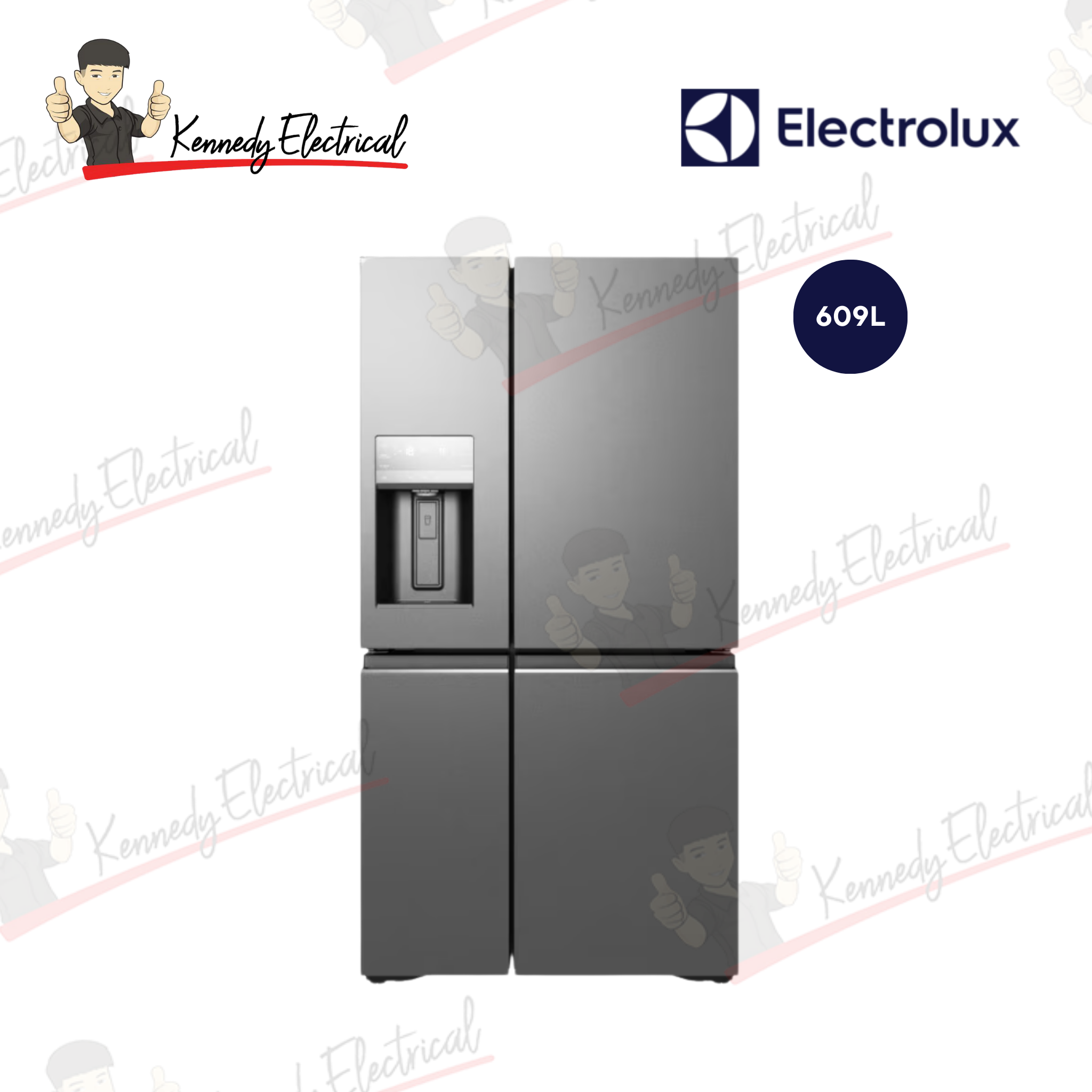 Electrolux 609L UltimateTaste 900 French Door Inverter Fridge (EQE6879A-B)