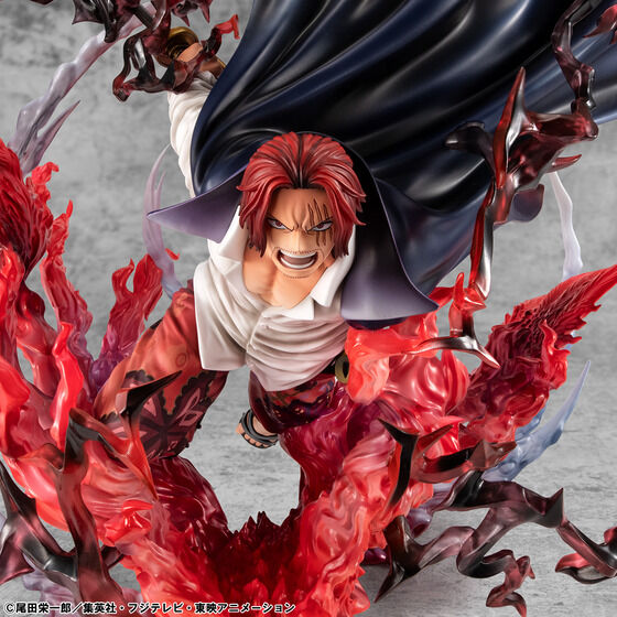 (預訂訂金 $900) (總價 $1814) (魂限) MegaHouse Portrait.Of.Pirates One Piece “SA-MAXIMUM”  Redhaired Shanks POP 海賊王 紅髮海賊團 大頭 紅髮 撒古斯 "神避" (行版)