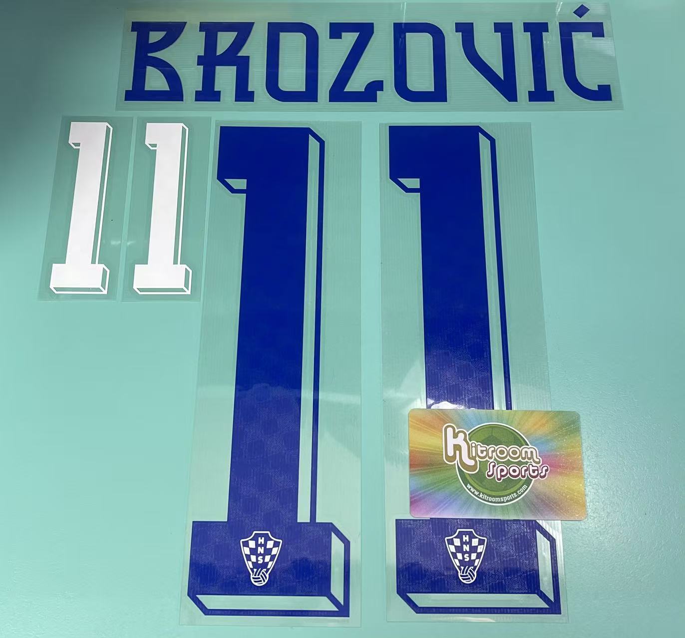 2024 Croatia Home Nameset #11 Brozović
