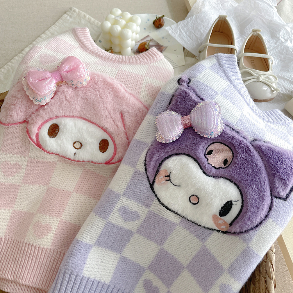 Sanrio格仔毛衣 -1件- 現貨