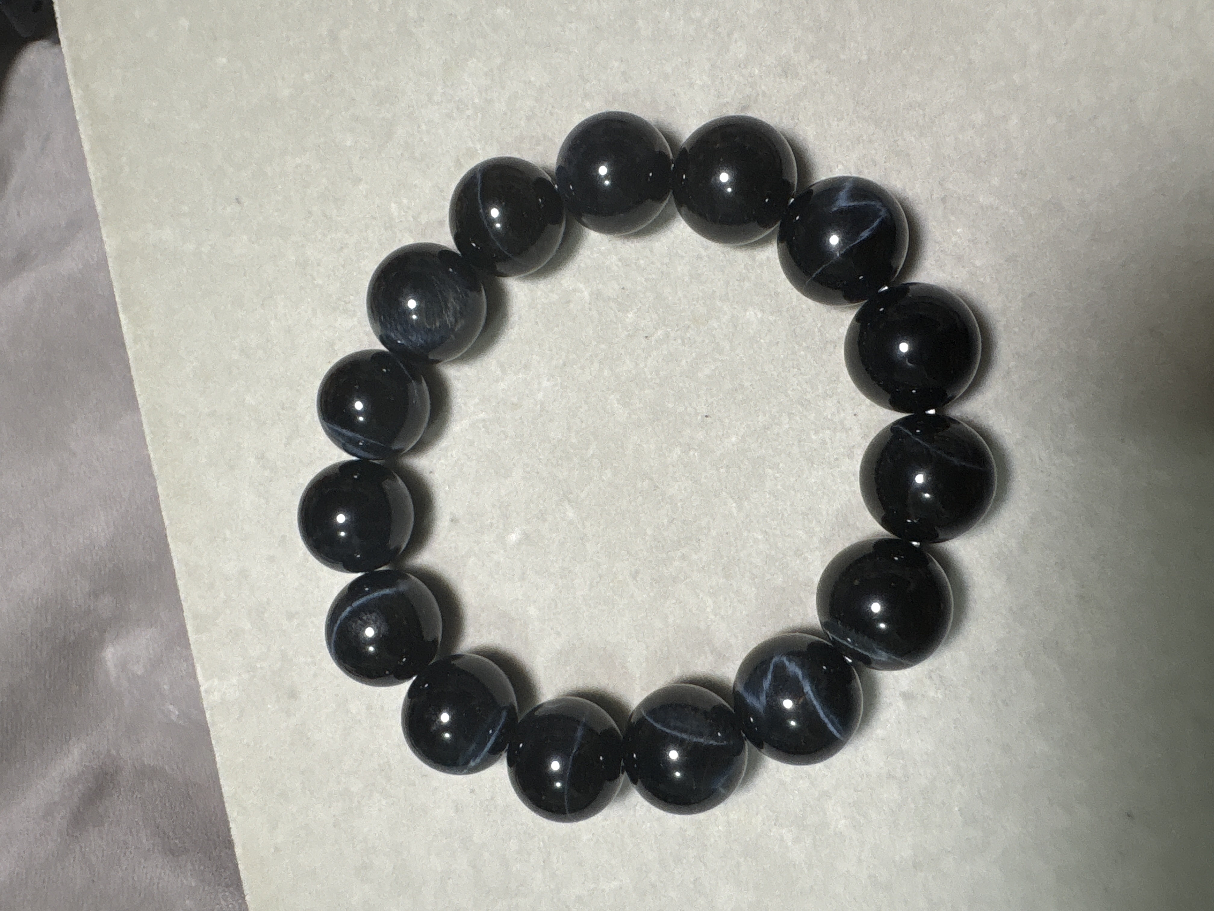 14.5 mm藍虎眼石手串No 3126