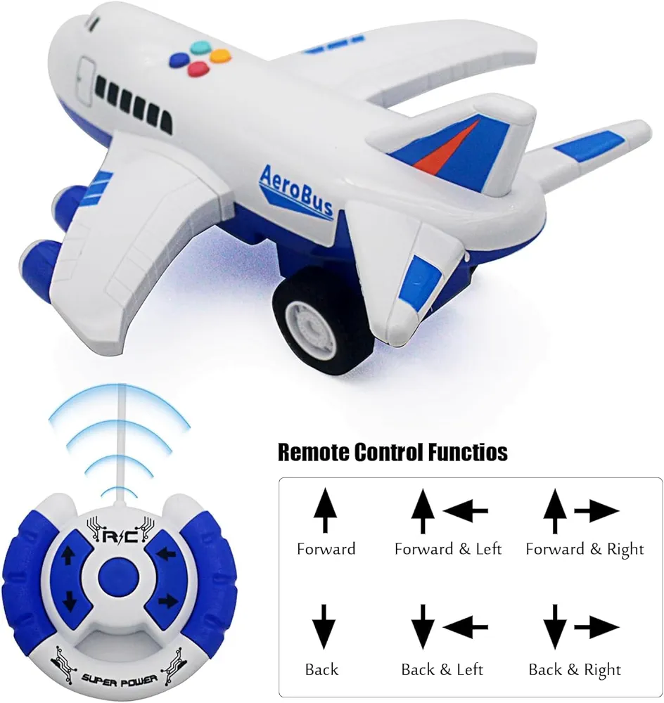 遙控飛機玩具 兒童RC客機 Air Bus飛機模型 發光音樂遙控飛機 USB充電玩具remote control airoplane