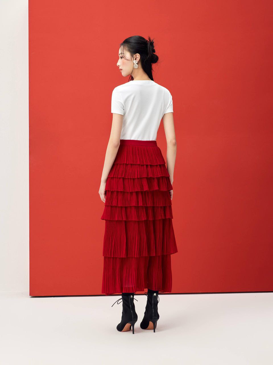 蛋糕显瘦长裙 S0095