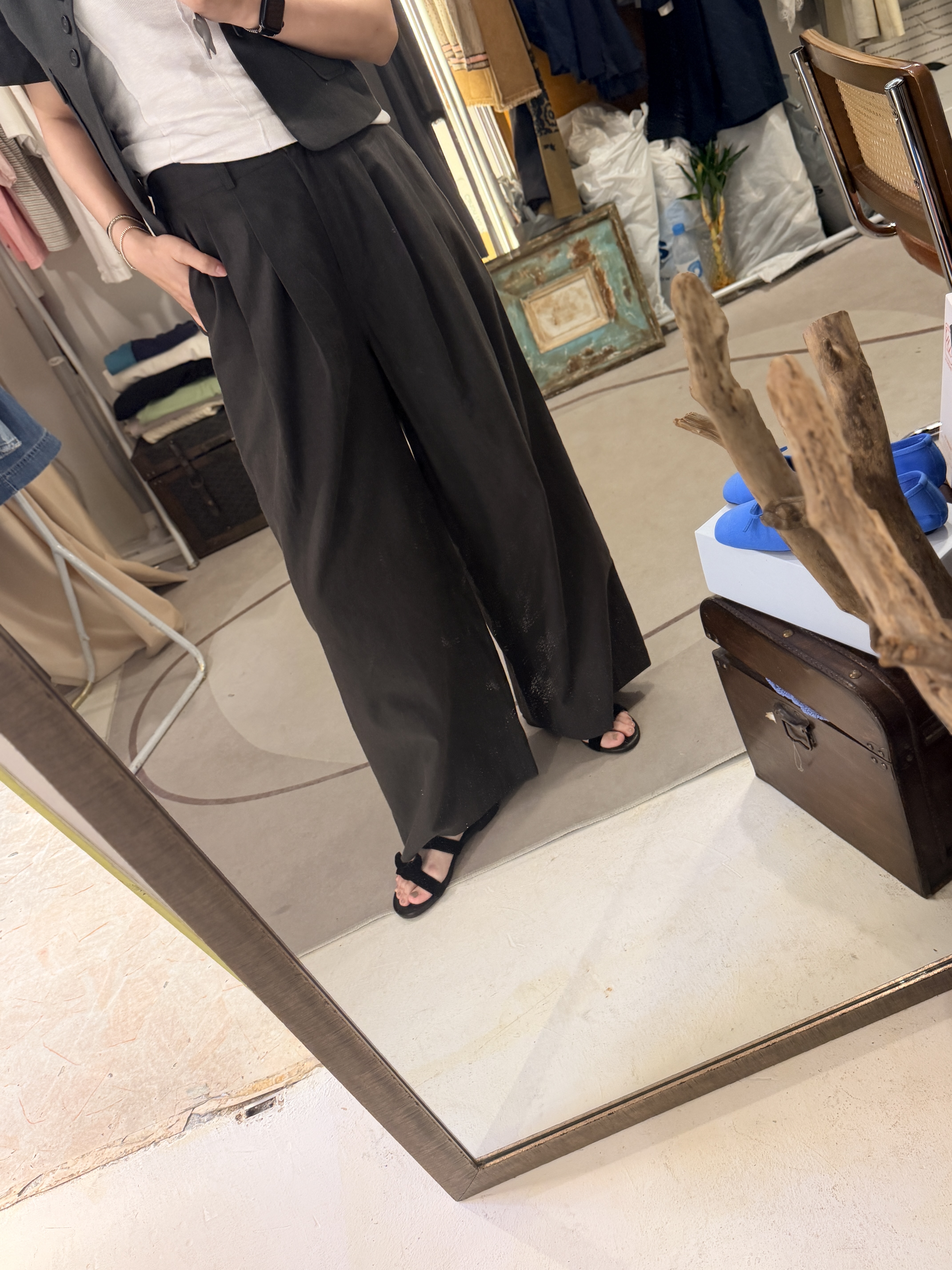 Linen loose pants