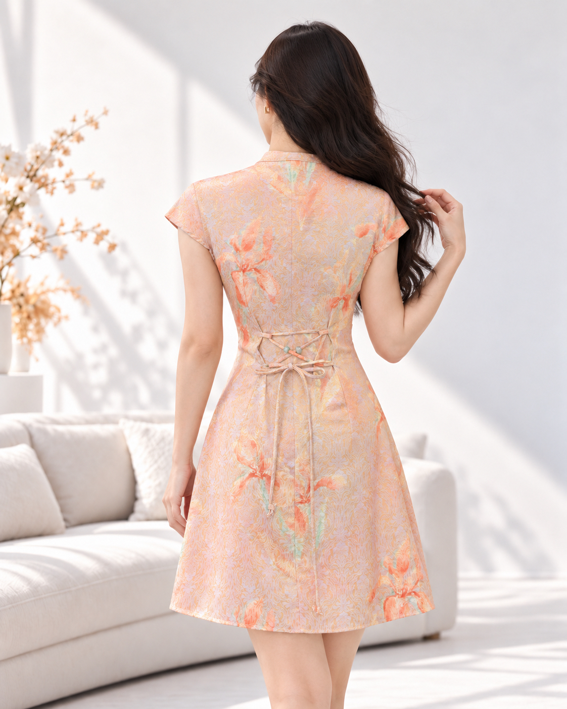 5161 Jade Elegance Qipao Mini Dress