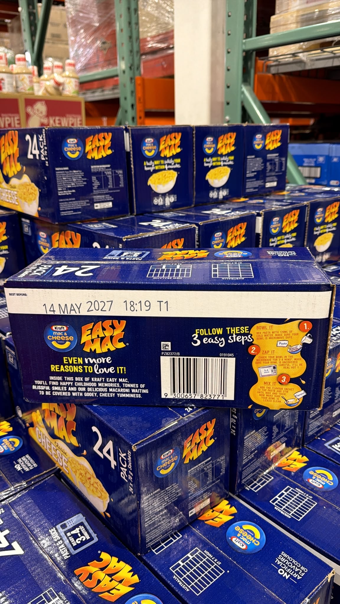 澳洲Costco直送 Kraft 卡夫即食芝士通粉 (1箱24包)