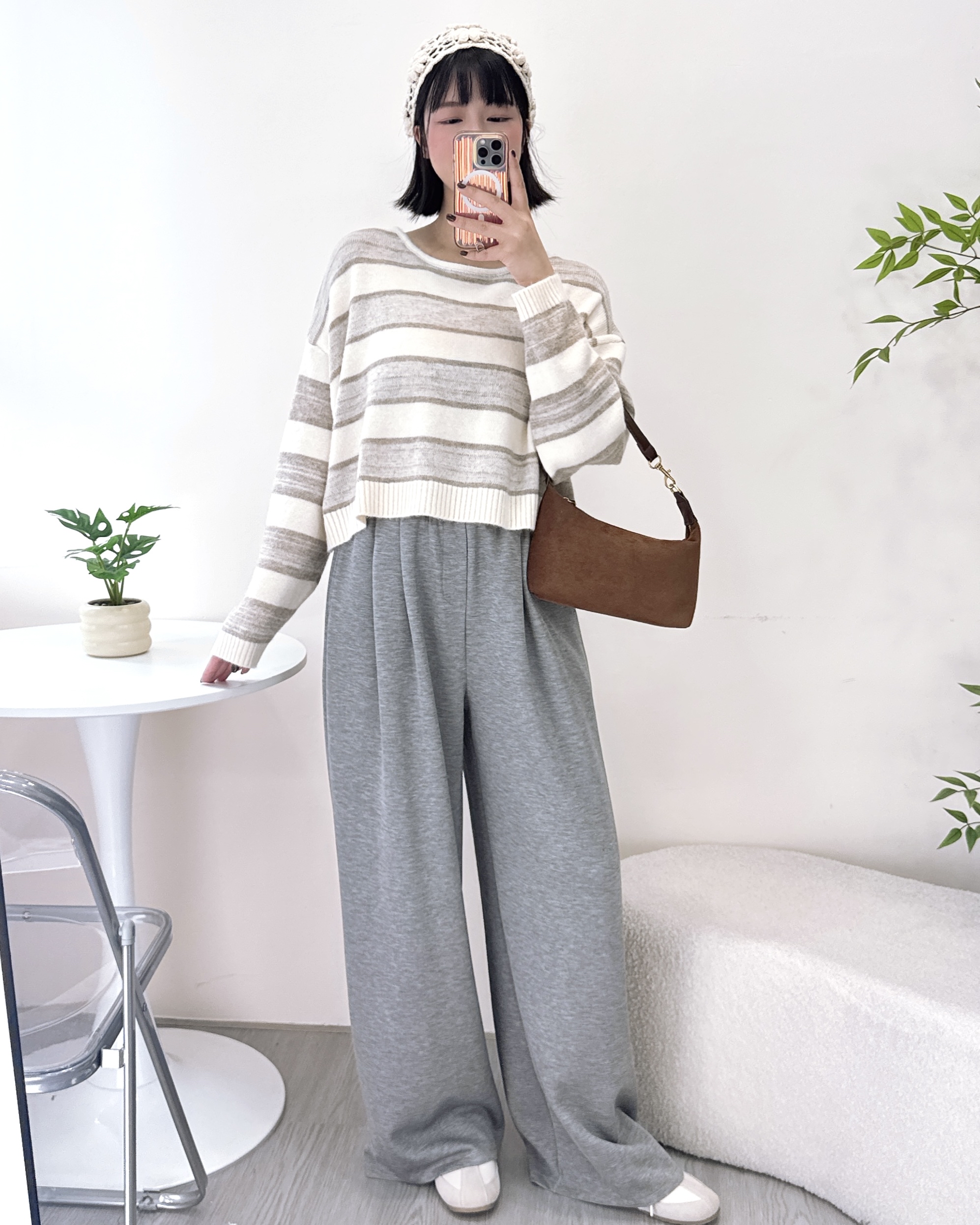 滑嘟嘟免燙垂感休閒闊褲 3色