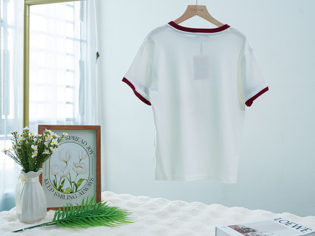 Vintage Graphic Ringer Tee ‖ 撞色复古印花圆领T恤 KR014615