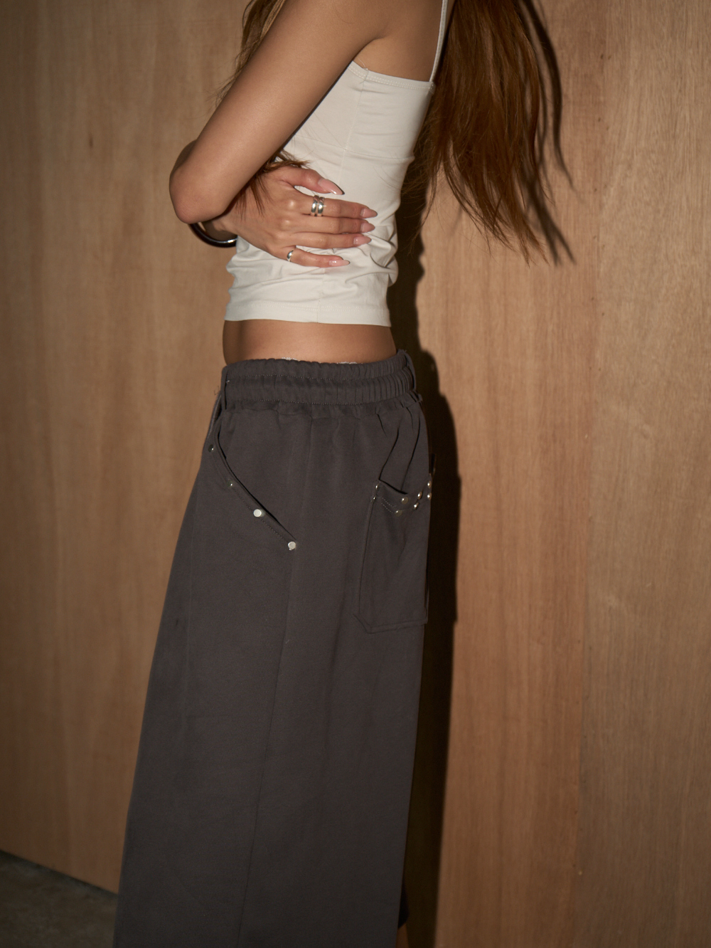 ⁠Studded Pocket Bermuda Pants