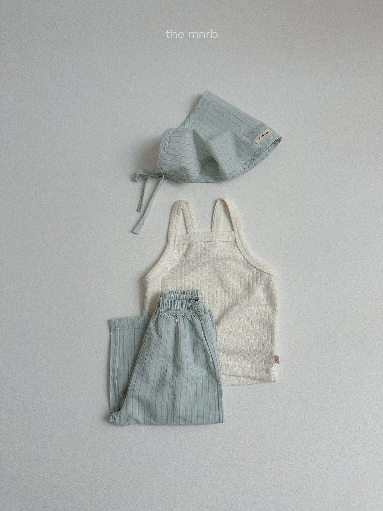 Minirobe | stripe pants (Mint/Blue)