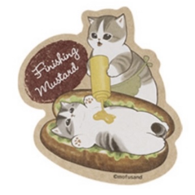 Mofusand 鯊魚貓 貼紙｜預訂