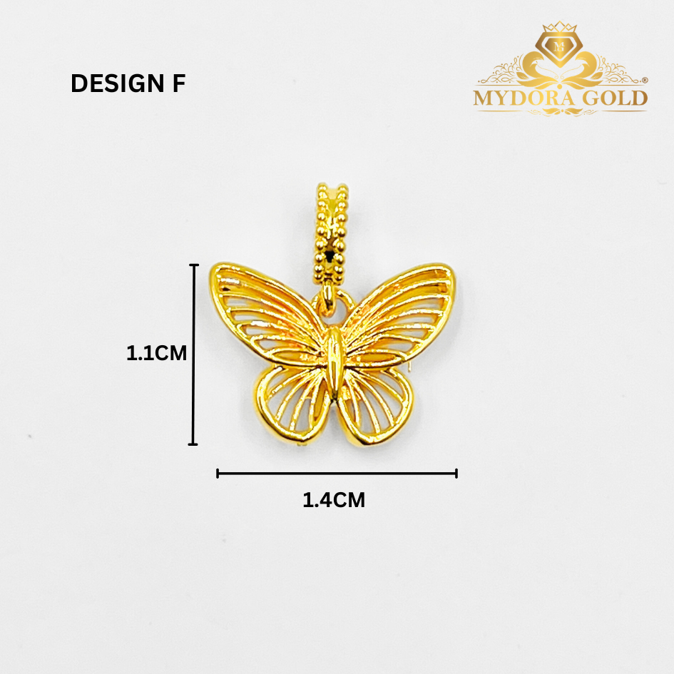 MYDORA Charm Butterfly Full Gold Series (5G) EMAS 916/22K