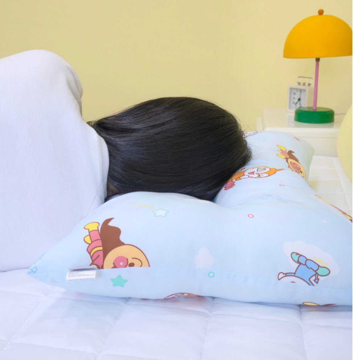 <預訂>🇰🇷韓國製造 麵包超人床上用品套裝（頸椎枕頭+四季被褥+攬枕） 無塵輕質半纖維布料