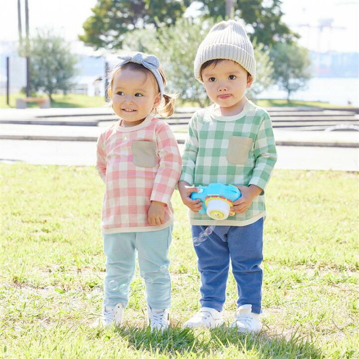 🇯🇵預訂 日本直送🇯🇵四色撞色口袋格紋長袖上衣