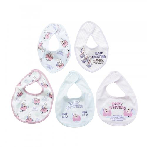 🇯🇵預訂 日本直送🇯🇵生蠔bb人物印花口水圍兜五件套