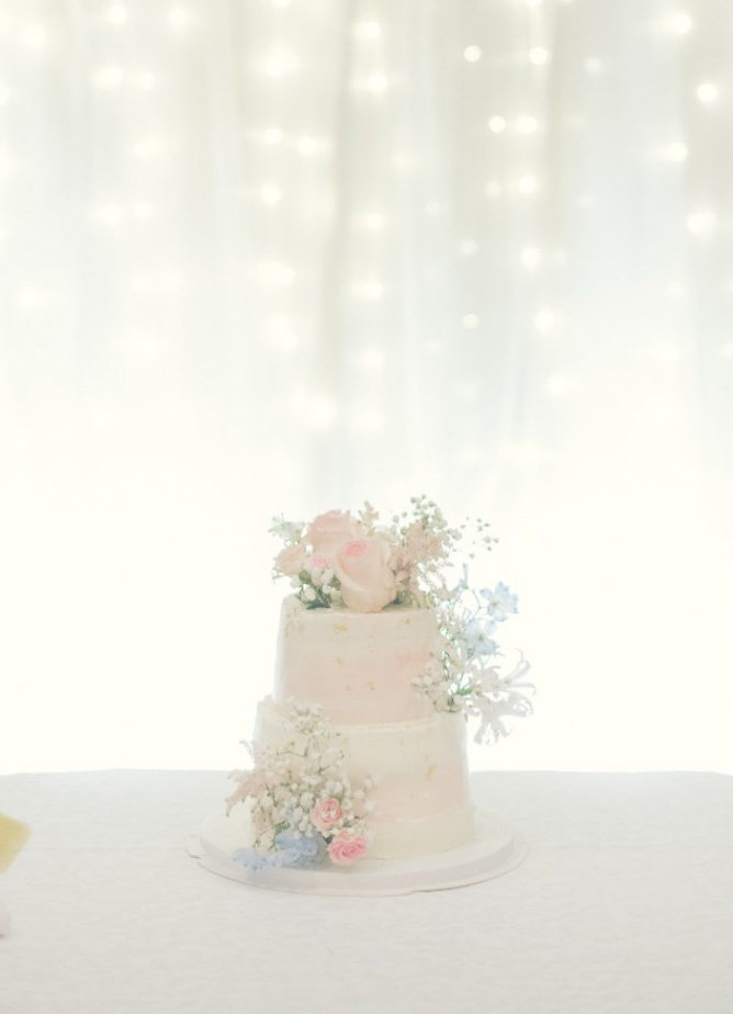 雙層鮮花蛋糕（結婚蛋糕款式）