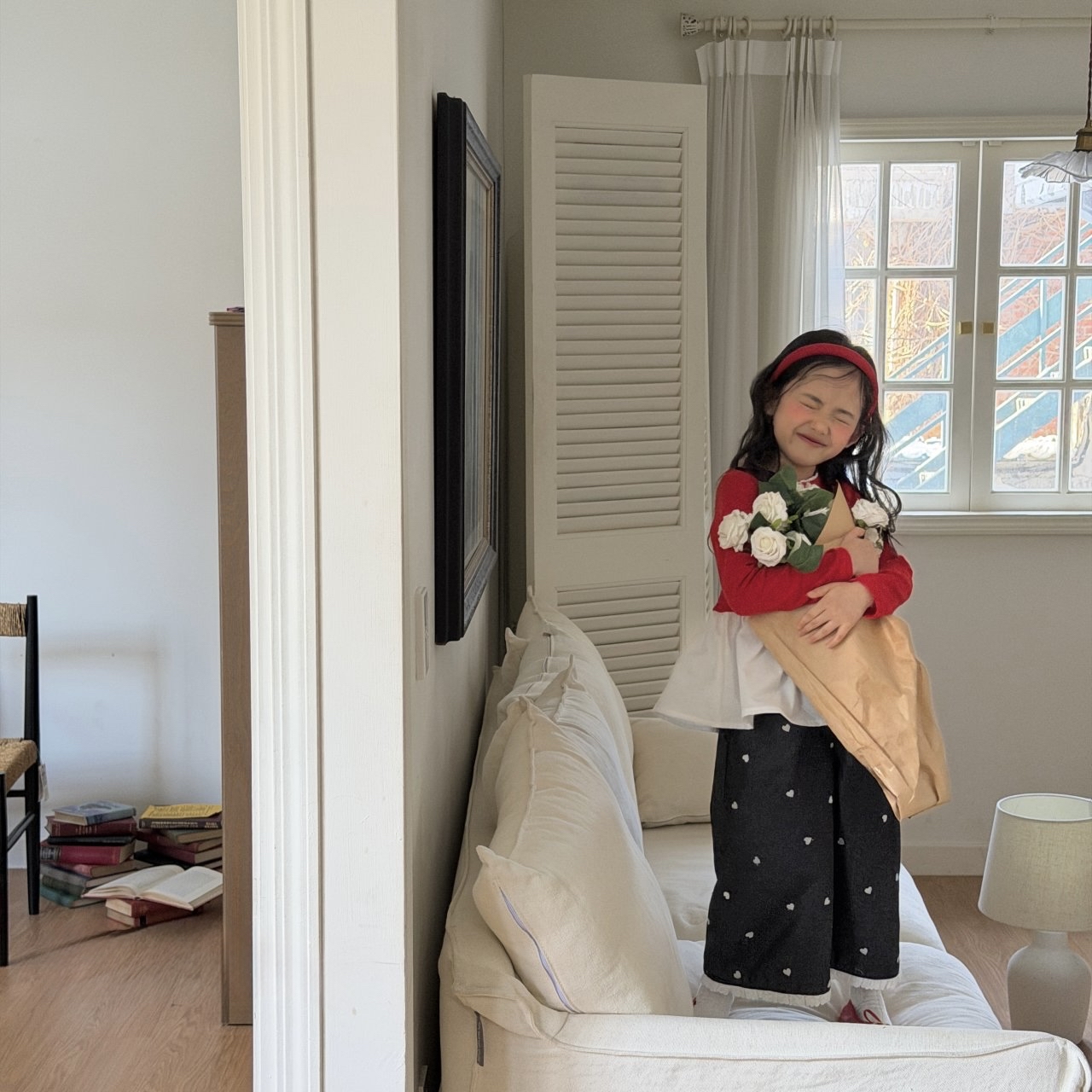 Ninibello | 春季薄Tee (Red/Yellow M100-110)