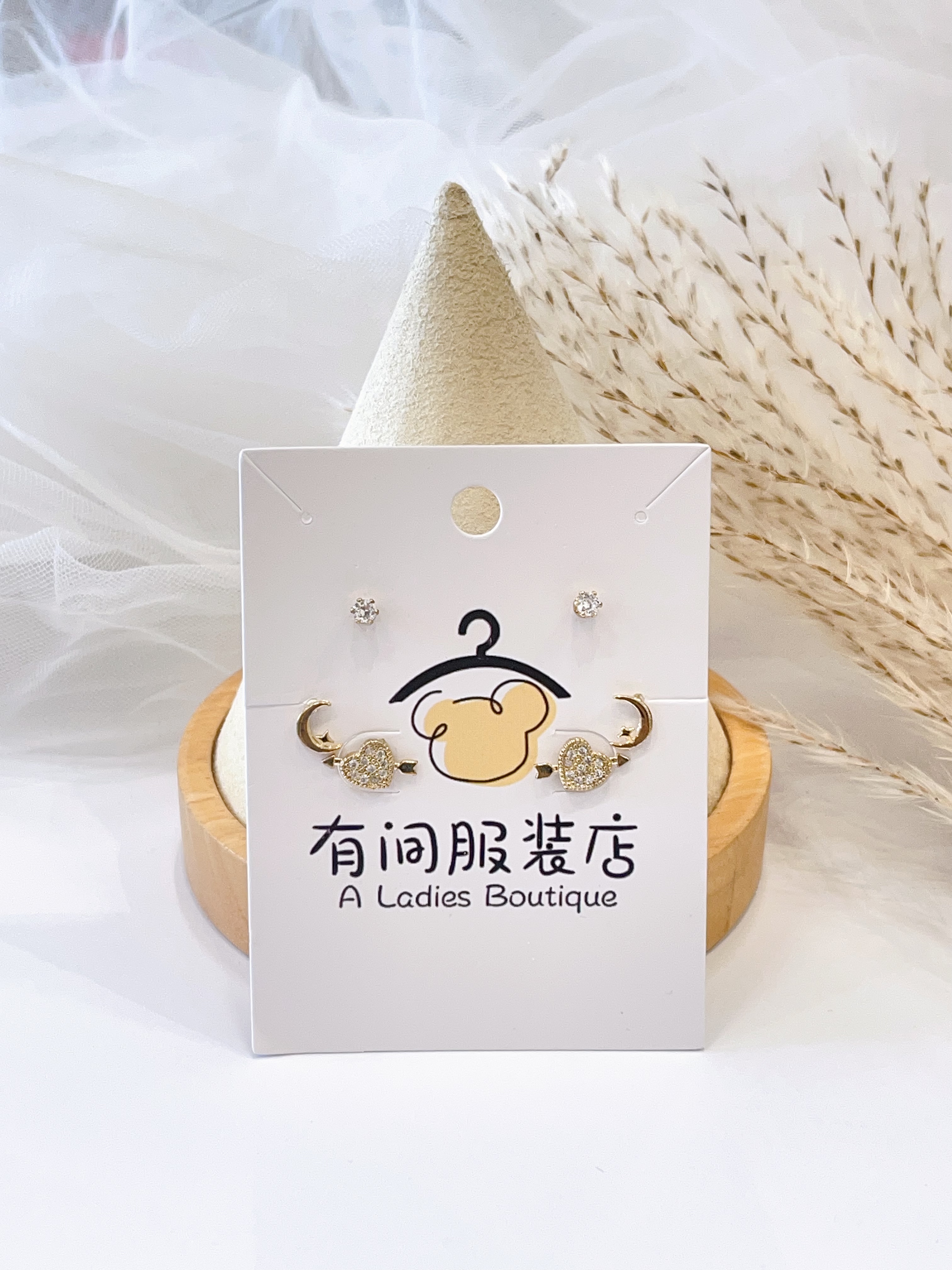 爱神之箭丘比特耳环套装