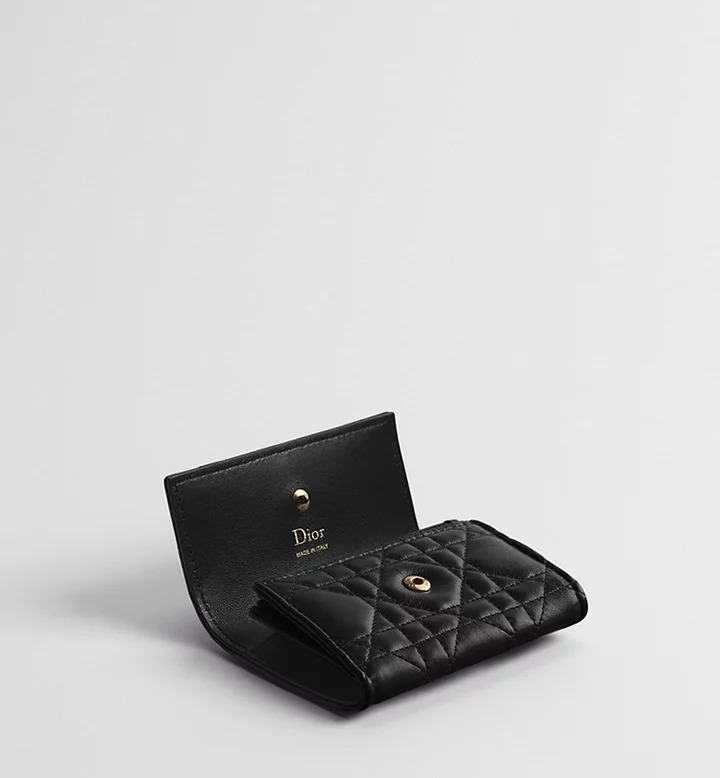 0529 DI**OR Lady Dior Glycine Wallet 藤格紋羊皮銀包 連專櫃禮盒⭕正品級⭕7月中