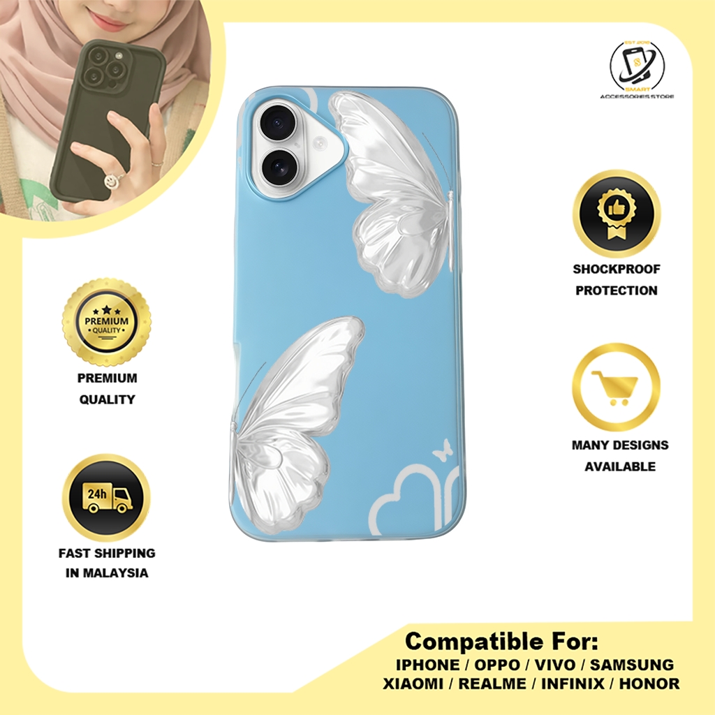 JELLY CASE PHONE FOR IPHONE - DESIGN BUTTERFLY D