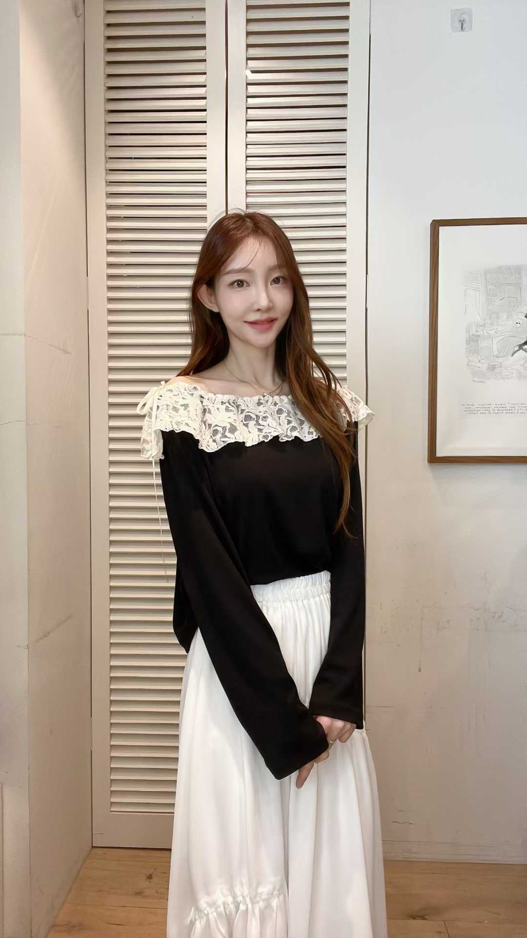 FV07_04 不規則打摺長裙 (3色)