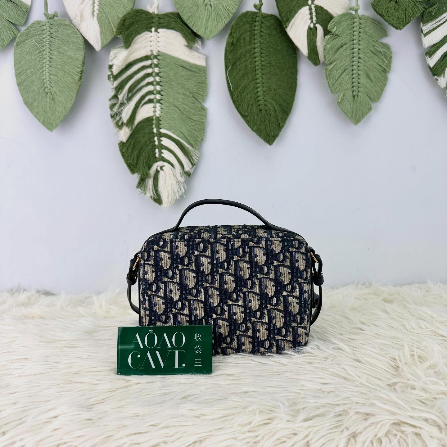 DIOR 🤍PRE OWNED Oblique 30 Montaigne Box Bag 手提單肩斜肩包💙