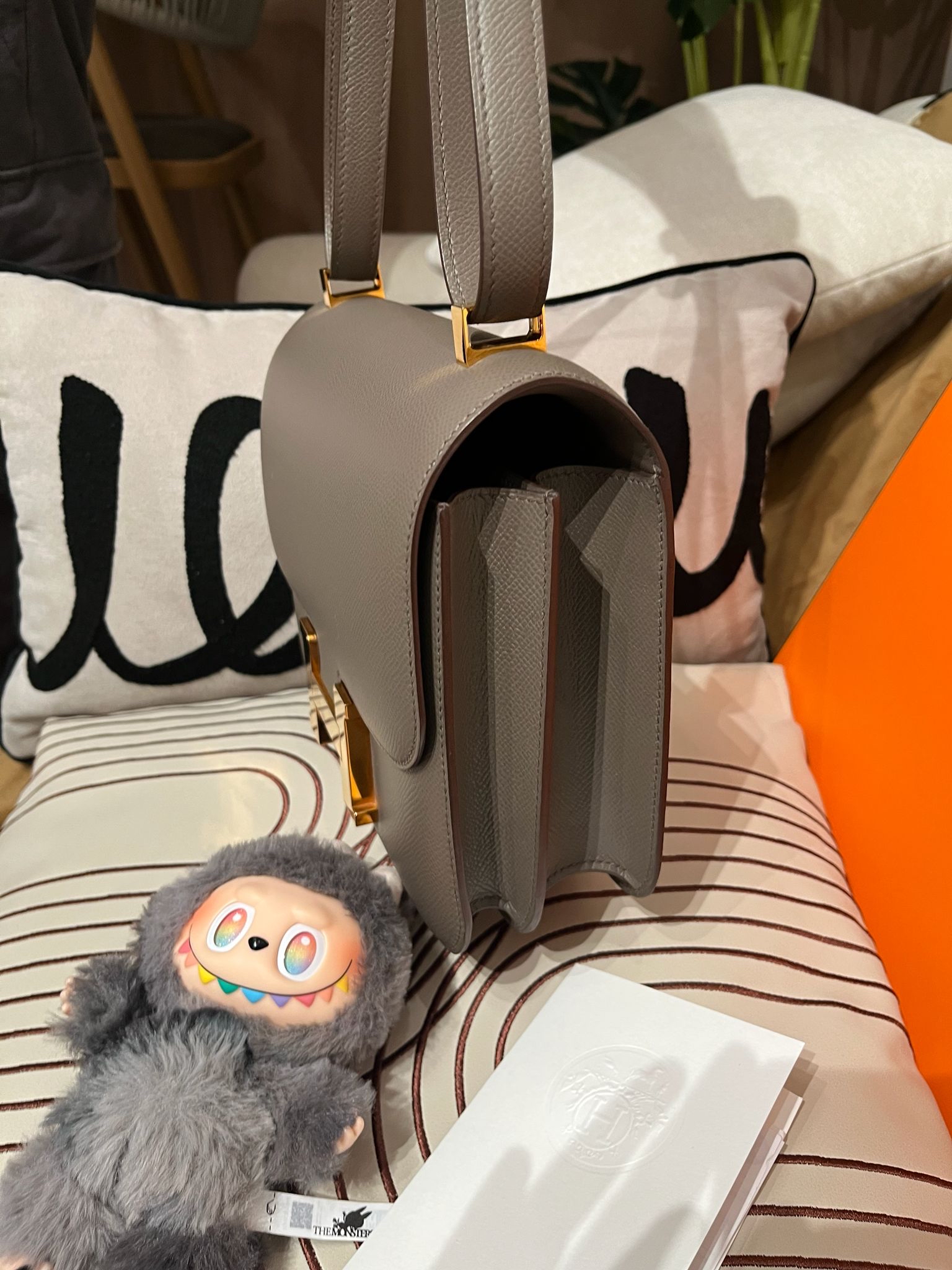 Hermes constance 24,STAMP D,ETAIN,100%Authentic, 98% new  ✅專門店收據✅Dust bag✅Box