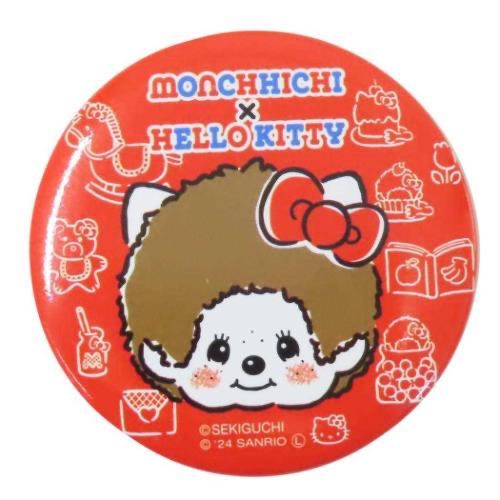 Monchhichi × Hello Kitty徽章