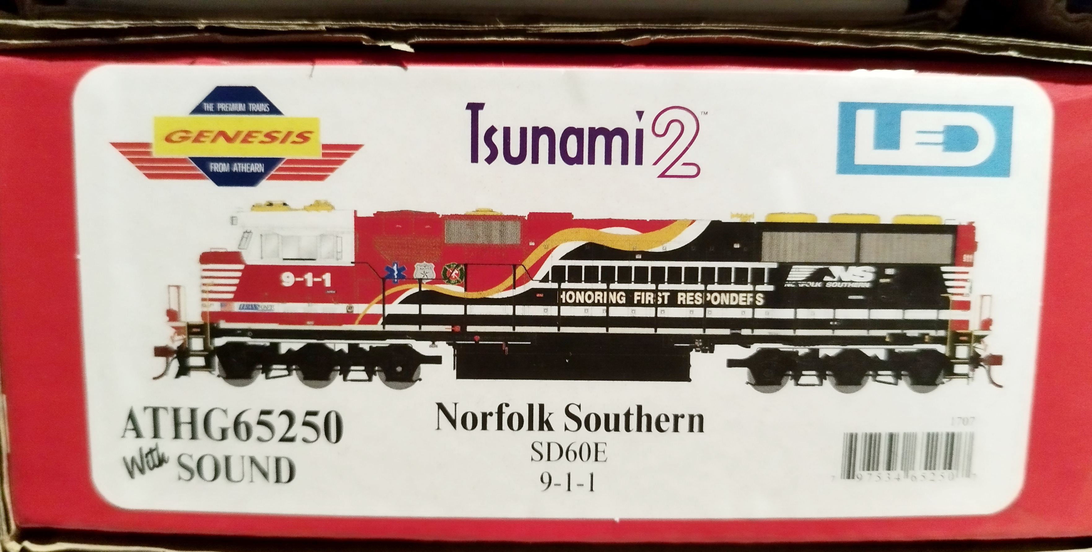 美國 911 Norfolk Southern SD60E 9-1-1 DCC w/Sound