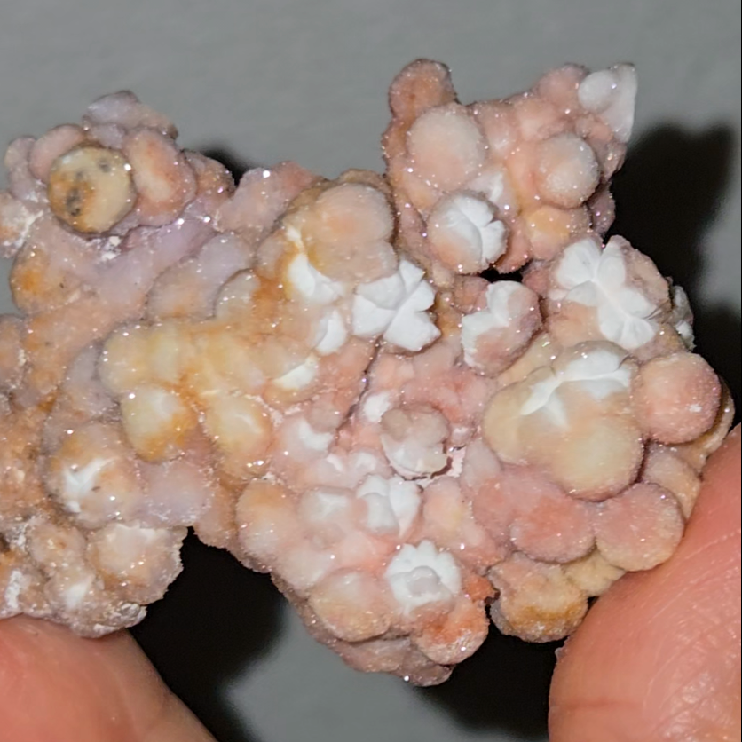 Pink and lavender popcorn selenite - SEL39