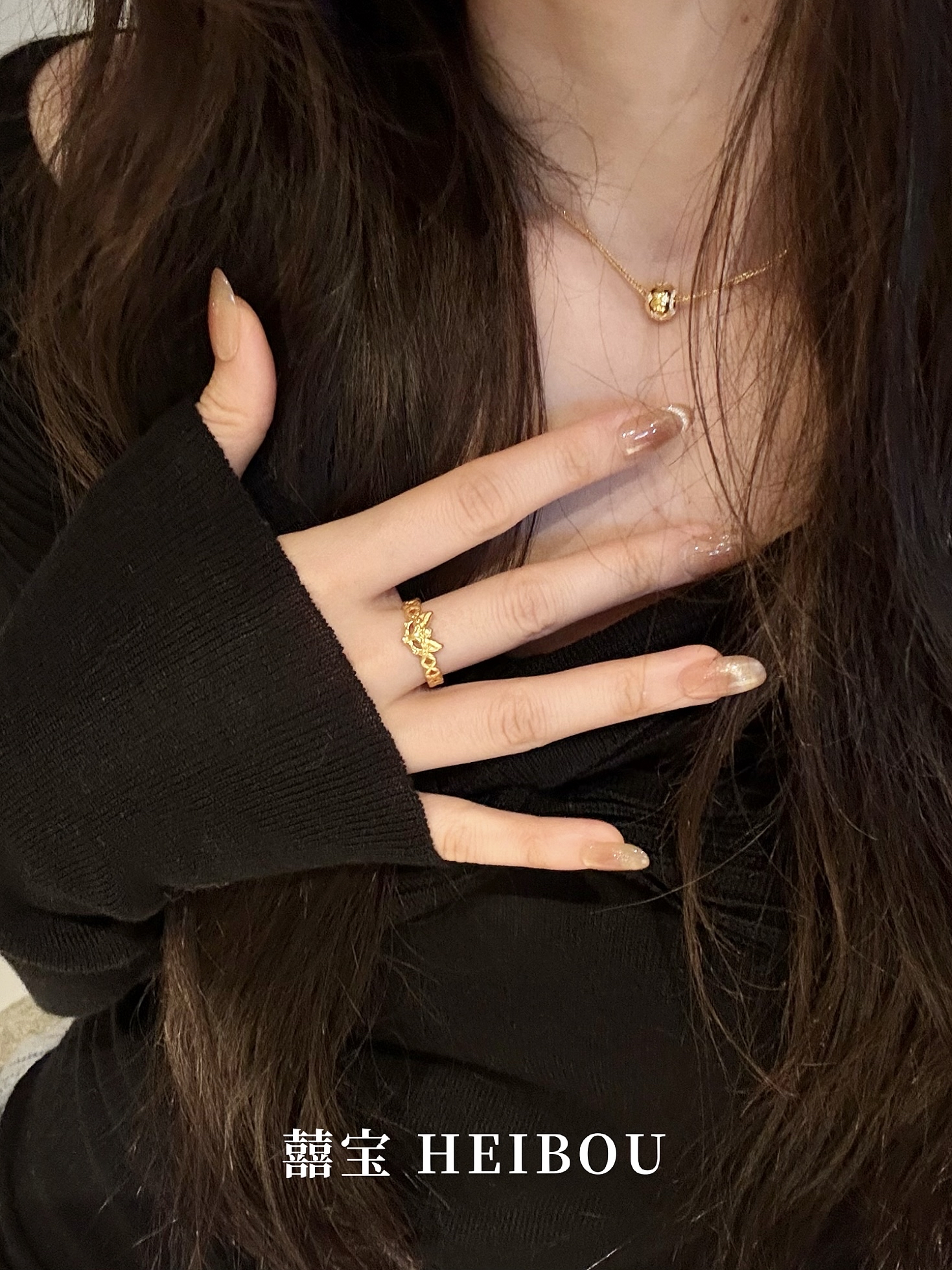 【无氢5D】铜钱狐面戒指