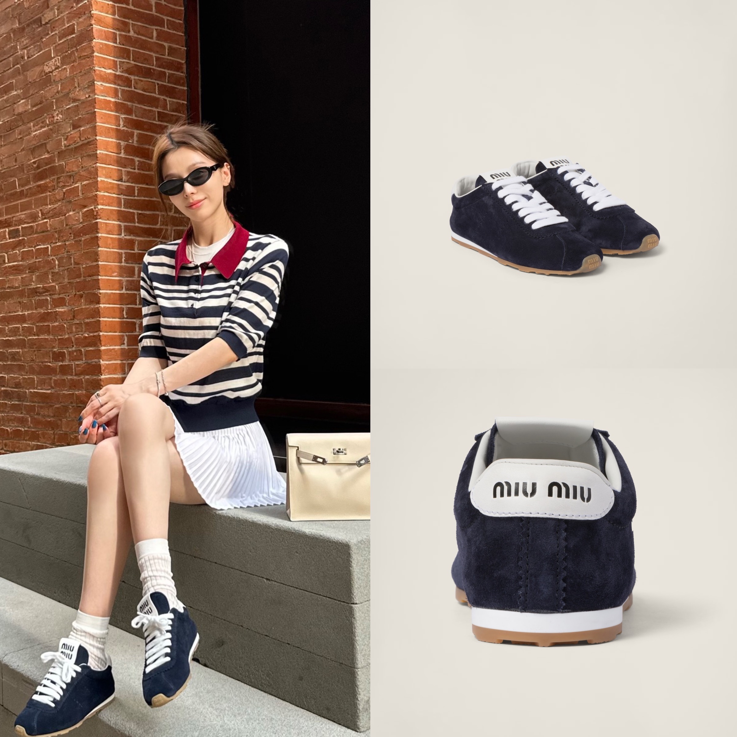 限時優惠✨熱賣款‼️MIUMIU PLUME sneaker    (只限此色) 斷碼check size
