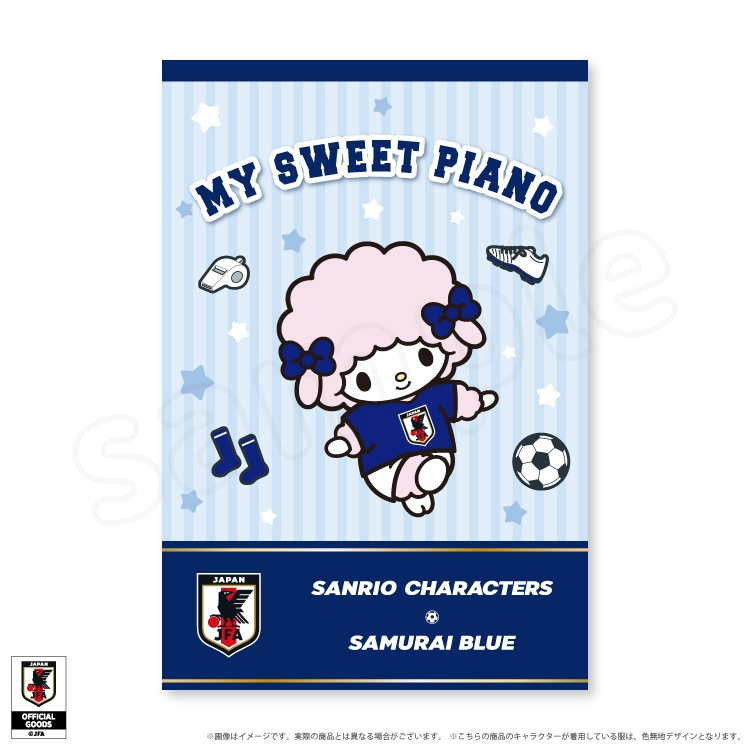 🌸 【預訂】Sweet Piano Postcard - Sanrio x Japan National Football Team Ver. 2026
