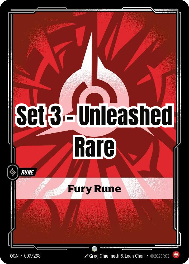 Unleashed - Rare - Fury Rune (Set 3)