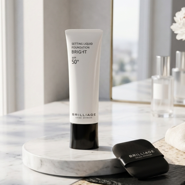 【✨️日本🇯🇵 BRILLIAGE Setting Liquid Foundation Bright 定妝亮澤粉底液(附專用粉撲)✨️】全3色  