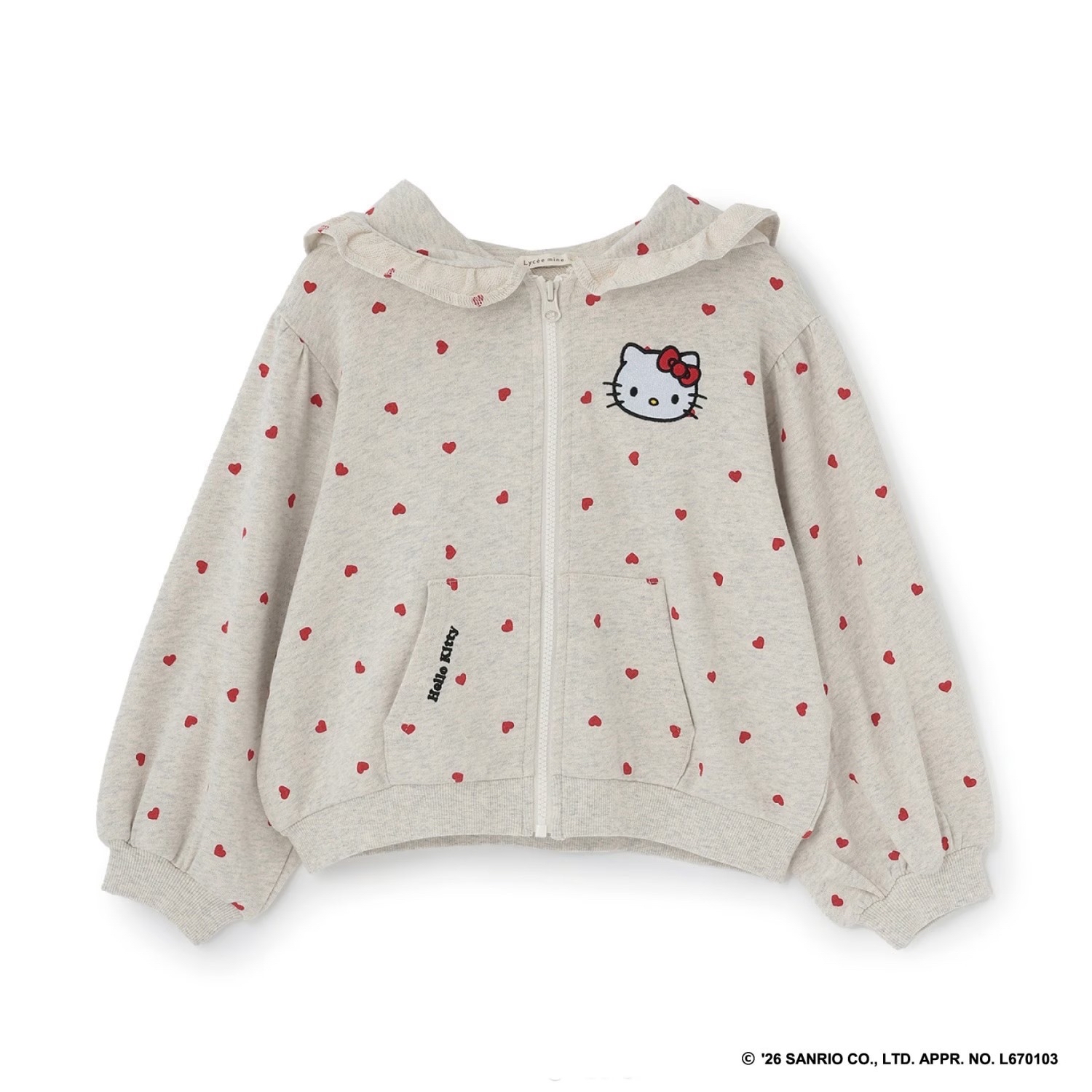 日本Sanrio 秋冬新款連帽拉鍊外套