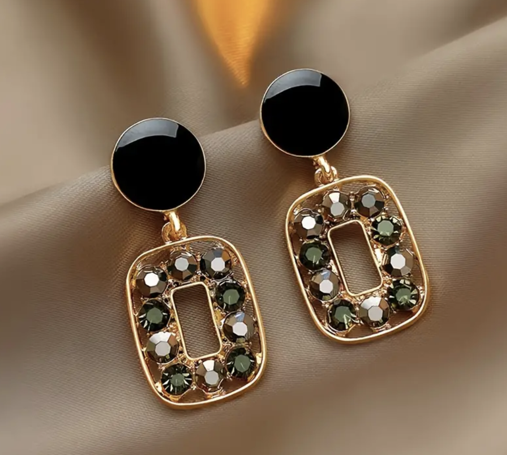 Hollow Square Dangle Earrings