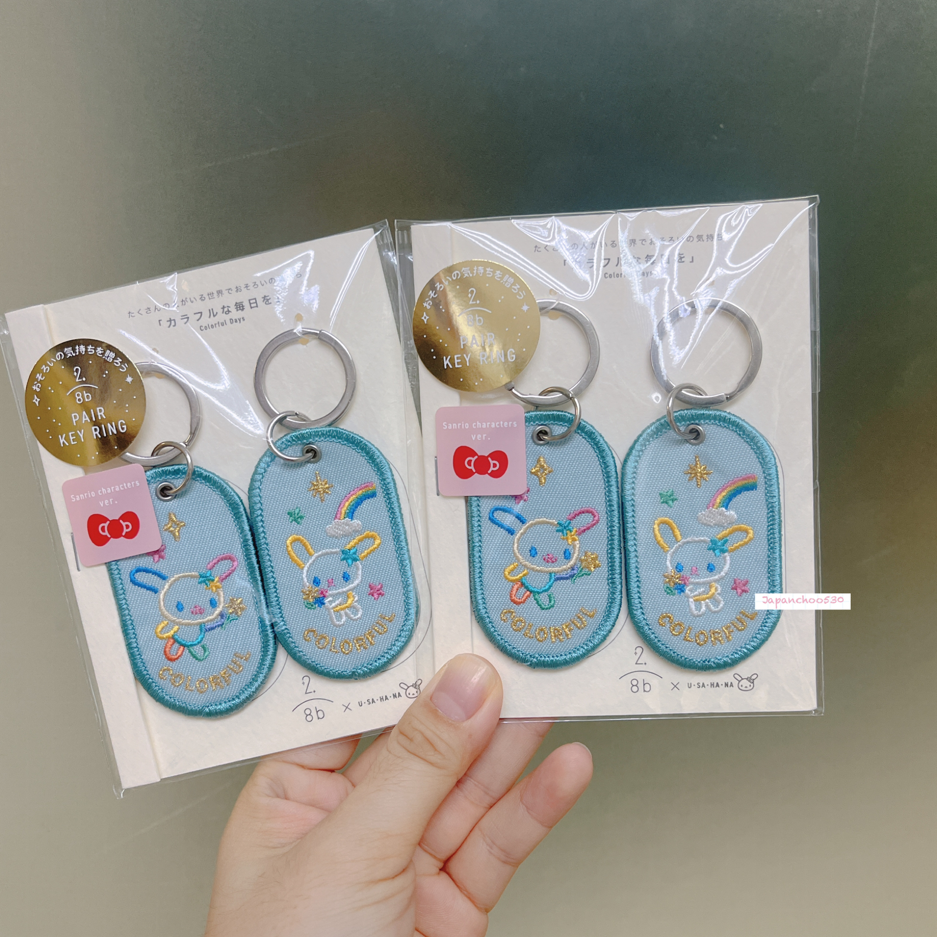 日本預訂📍日本Sanrio x 2/8b相遇刺繡鎖匙扣套裝(加左新款)
