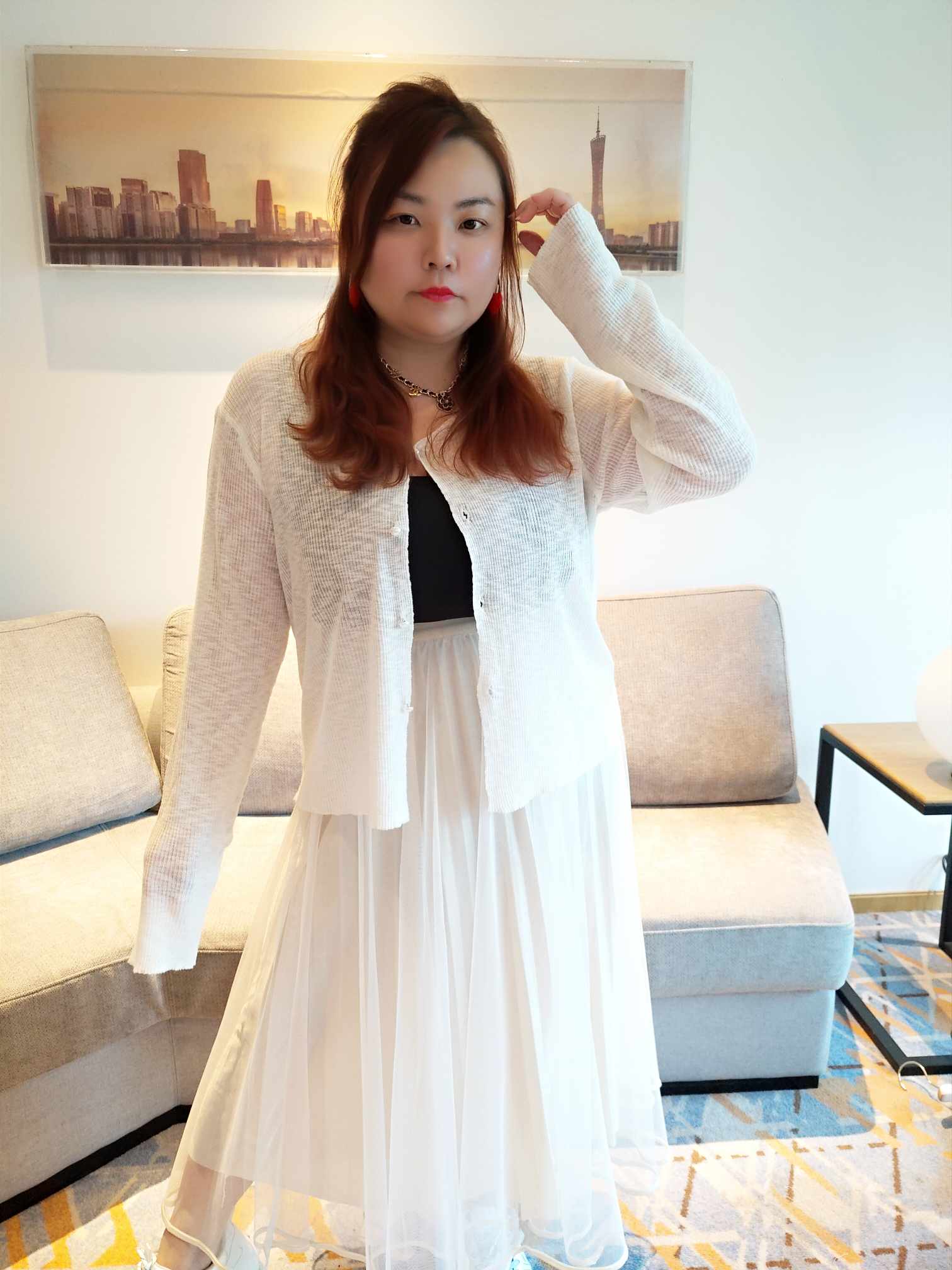 YCG06 0526 韩系气质淑女网纱半身裙