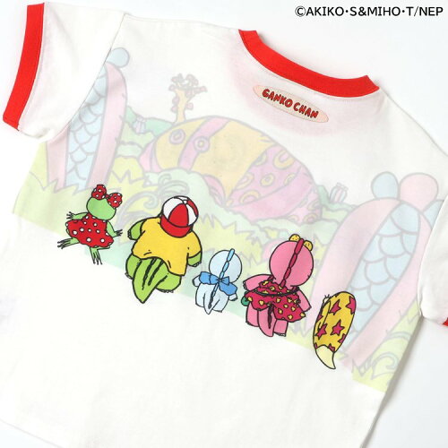 🆕【⭐訂購⭐】🇯🇵日本直送🌀#GankoChan 拼色綑邊袖 刺繡 短袖T恤［2款選］🌀 [ELDA-0266][260529]
