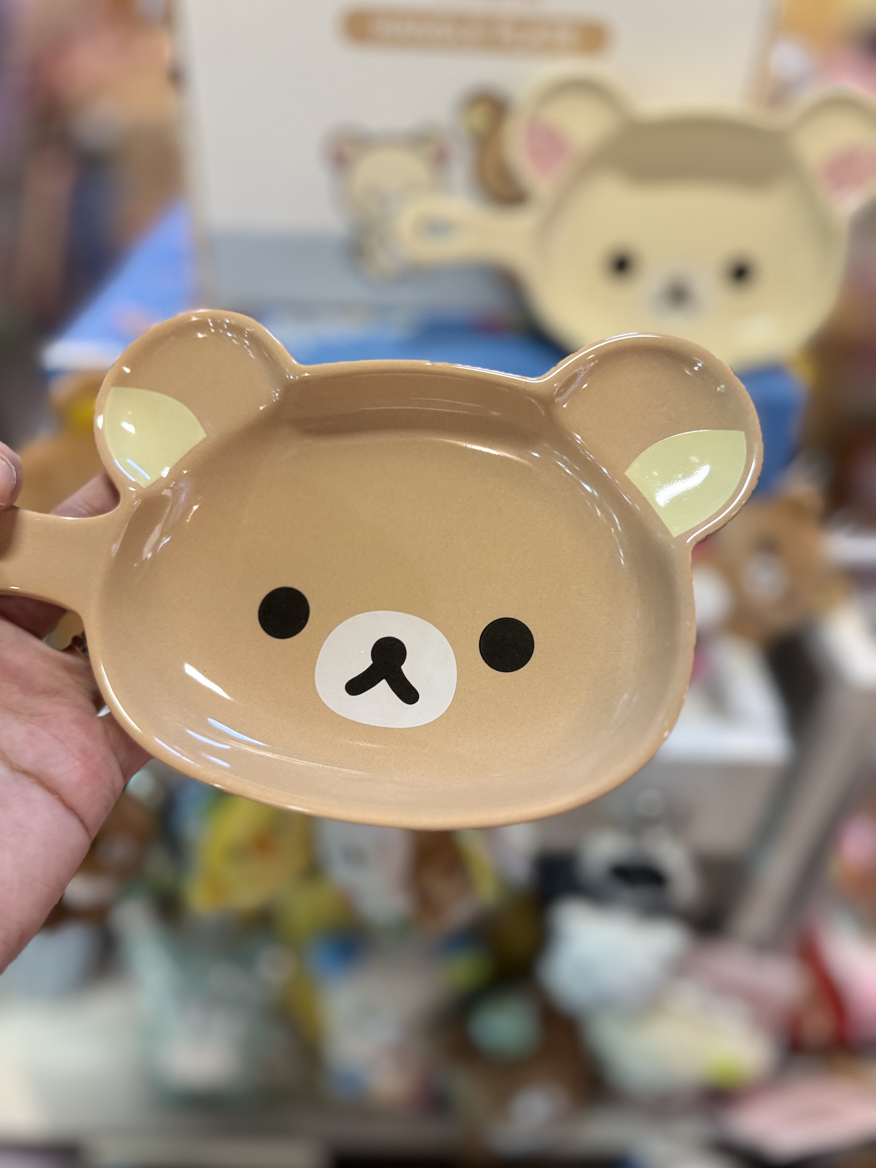 《預訂貨品》全新韓國限定 Rilakkuma手柄陶瓷碟仔套裝 （1套2個。1啡熊1白熊）