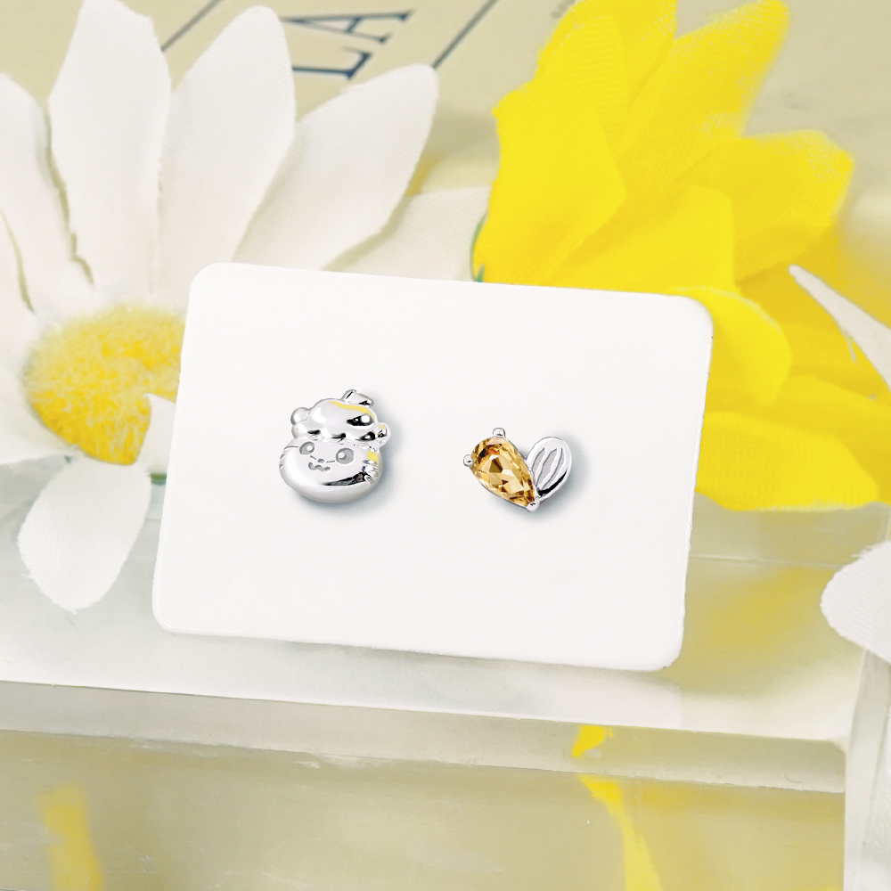 📦訂購 台灣限定 STORY 故事銀飾 X 三麗鷗 Sanrio Coro Coro Kuririn 經典系列 CK鼠 可樂鈴晶鑽純銀耳環